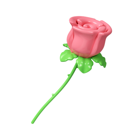 Rose Flowers  3D Icon