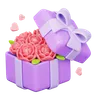 Rose In Gift Box