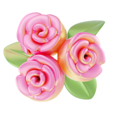 Des roses  3D Icon