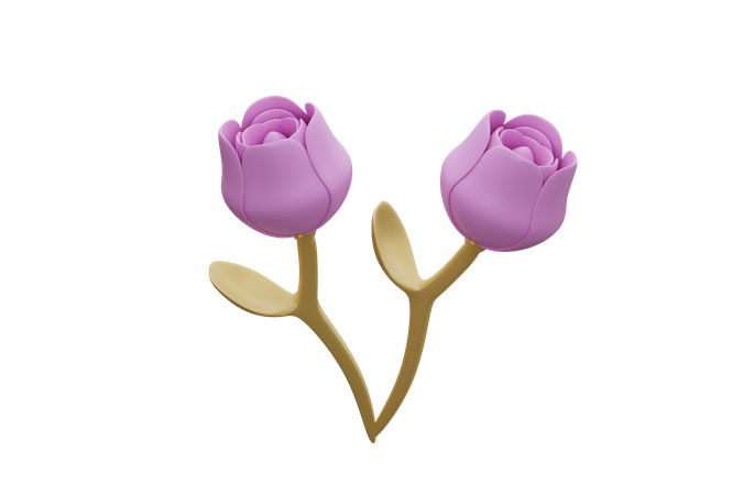 Roses  3D Icon