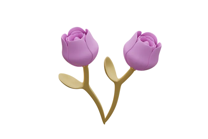 Roses  3D Icon