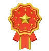 Rosette Ribbon Badge
