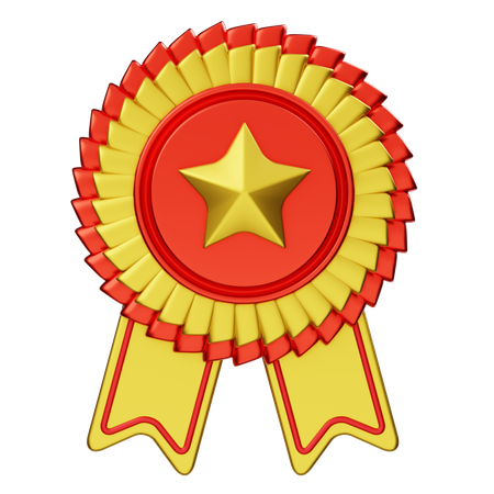 Rosette Stars  3D Icon