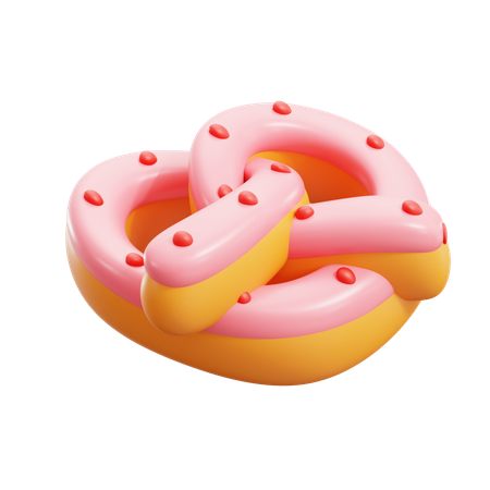 Rosquinha rosa  3D Icon