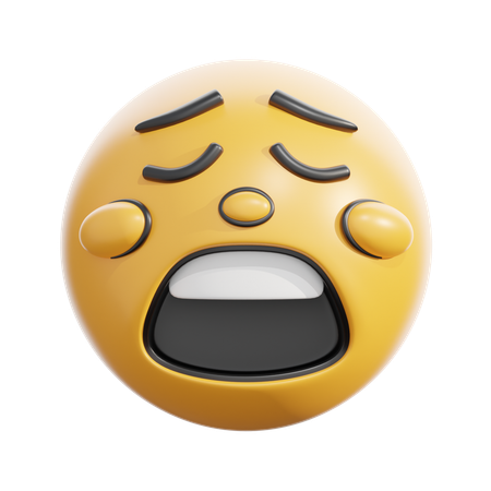 Rosto cansado  3D Icon