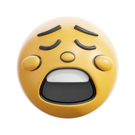 Rosto cansado  3D Icon