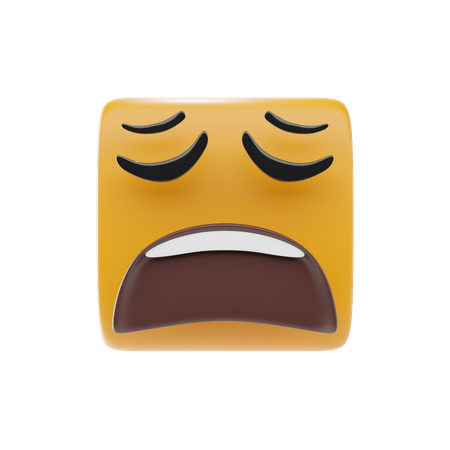 Emoji de cara cansada  3D Icon