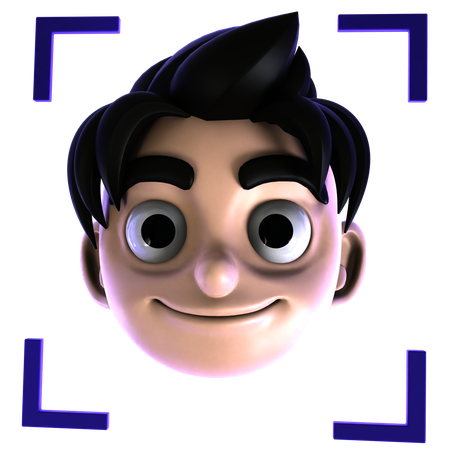 Rosto Humano  3D Icon