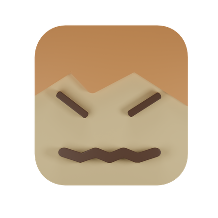 Rosto inexpressivo  3D Emoji