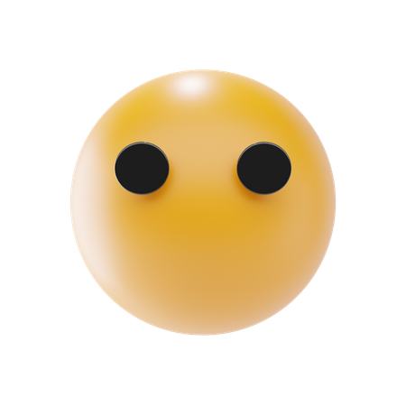 Emoji de rosto sem boca  3D Icon