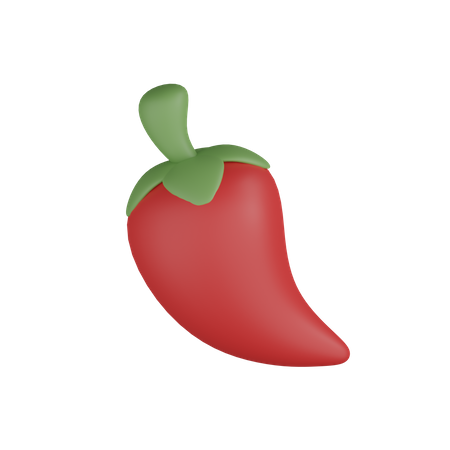 Rote Chili  3D Icon