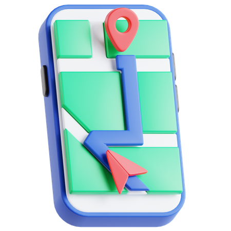 Rota móvel  3D Icon