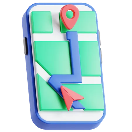 Rota móvel  3D Icon