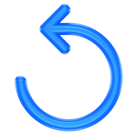 Rotação no sentido anti-horário 3D Icon