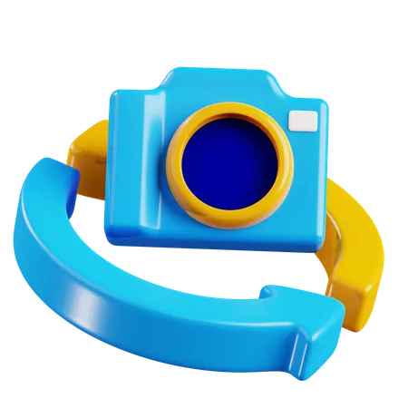 Rotación de la cámara  3D Icon