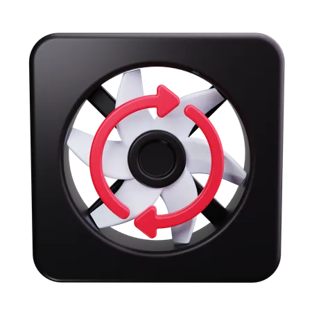 Rotación del ventilador  3D Icon