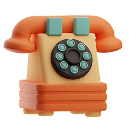 Rotary Phone  3D Icon