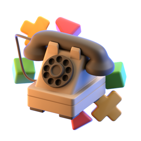 Rotary Phone  3D Icon