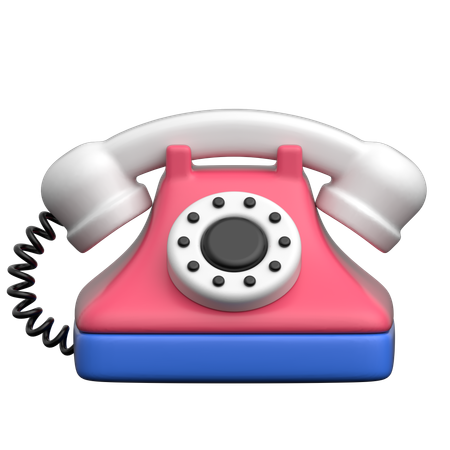 Rotary phone  3D Icon