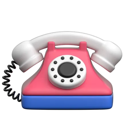 Rotary phone  3D Icon