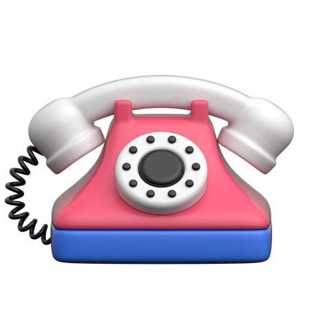 Rotary phone  3D Icon