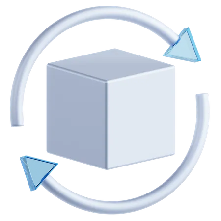 Rotate  3D Icon