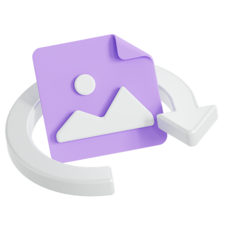 Rotate image  3D Icon