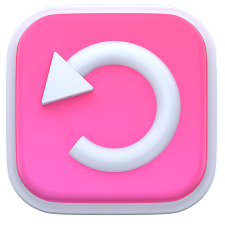 Rotate Left  3D Icon