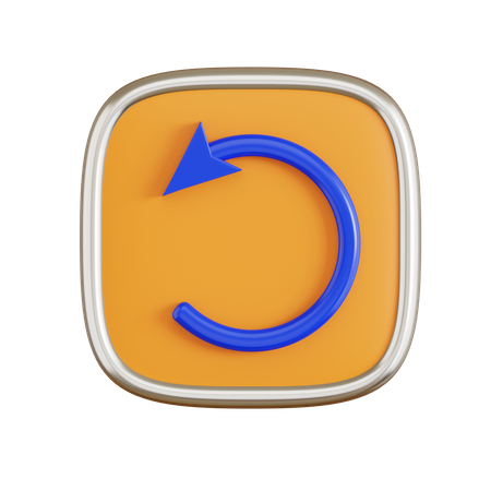 Rotate Left  3D Icon