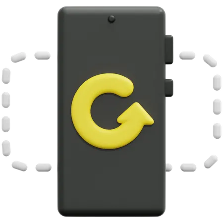 Rotate Smartphone  3D Icon