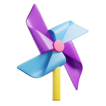 Rotating Fan Origami  3D Icon