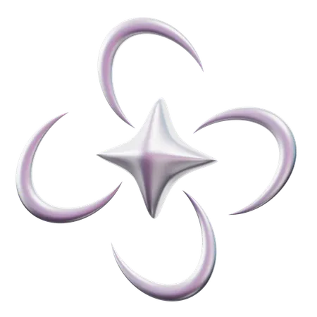 Rotating Stars  3D Icon