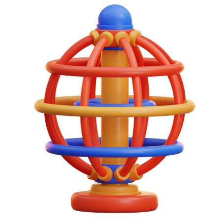 Rotating Toy Sphere  3D Icon