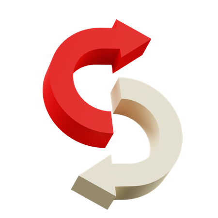 Rotation Arrow  3D Icon