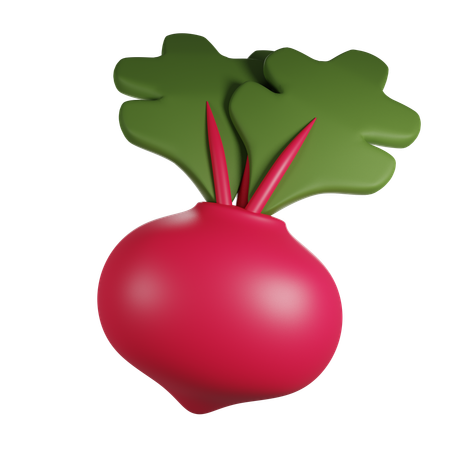 Rote Beete  3D Icon