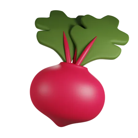 Rote Beete  3D Icon