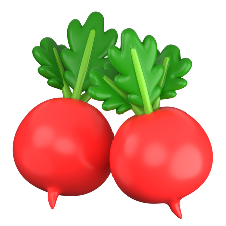 Rote Beete  3D Icon