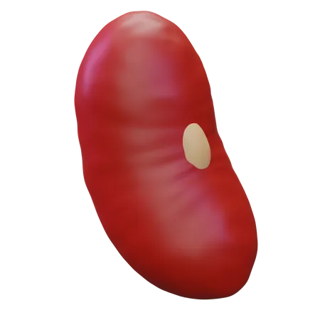 Rote Bohnen  3D Icon