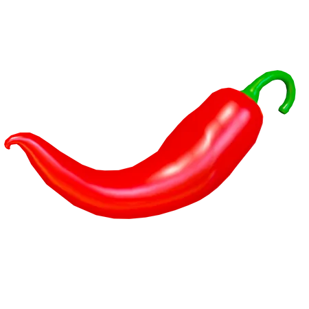 Rote Chilli  3D Icon