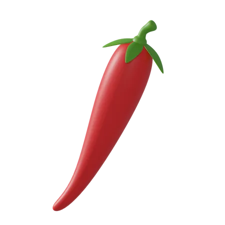 Rote Chilischote  3D Icon