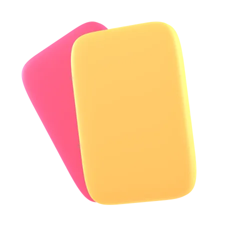 Rote und gelbe Karte  3D Icon