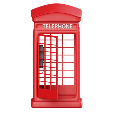 Rote Telefonzelle  3D Icon