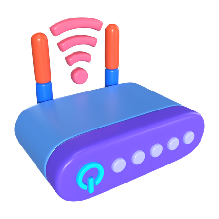 Roteador  3D Icon