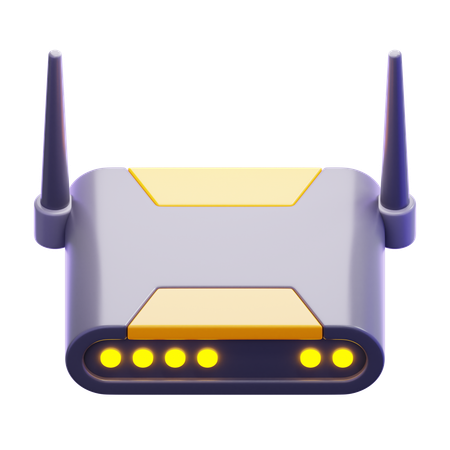 Roteador  3D Icon