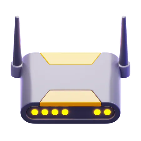 Roteador  3D Icon