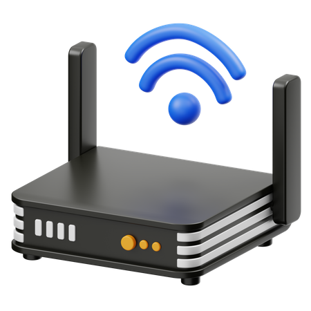 Roteador  3D Icon