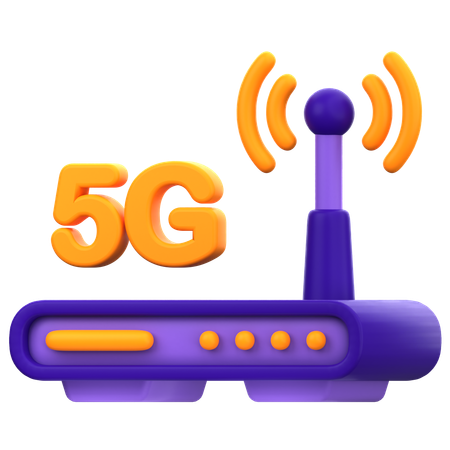 Roteador 5g  3D Icon