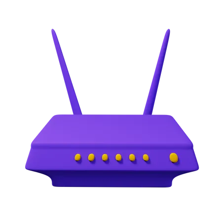 Roteador  3D Icon