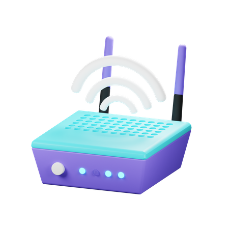 Roteador sem fio  3D Icon