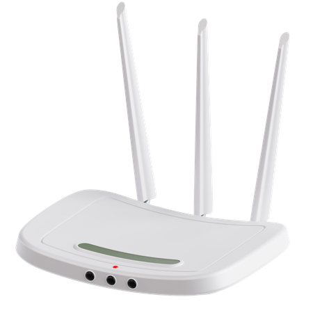 Roteador Wi-Fi  3D Icon